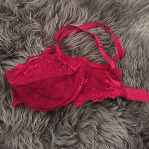 Red Lace Bra