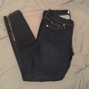Express zip ankle skinnies