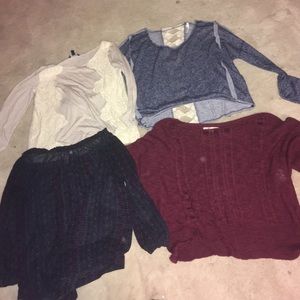 Sweaters/ shirts (comes with free scarf)