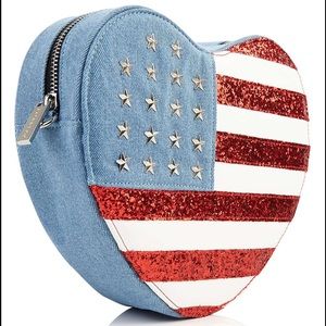 BRAND NEW! Skinnydip USA Heart Crossbody Bag