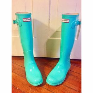 RARE Hunter Women's Tall Original Gloss Rain Boots