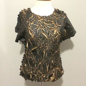 Origami magic scarf blouse