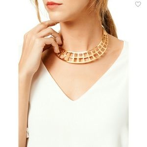 Campbell Gold Plated Brass Checkerboard Collar