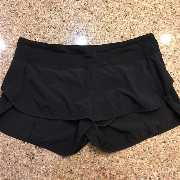 SOLD Lululemon black running shorts size 6