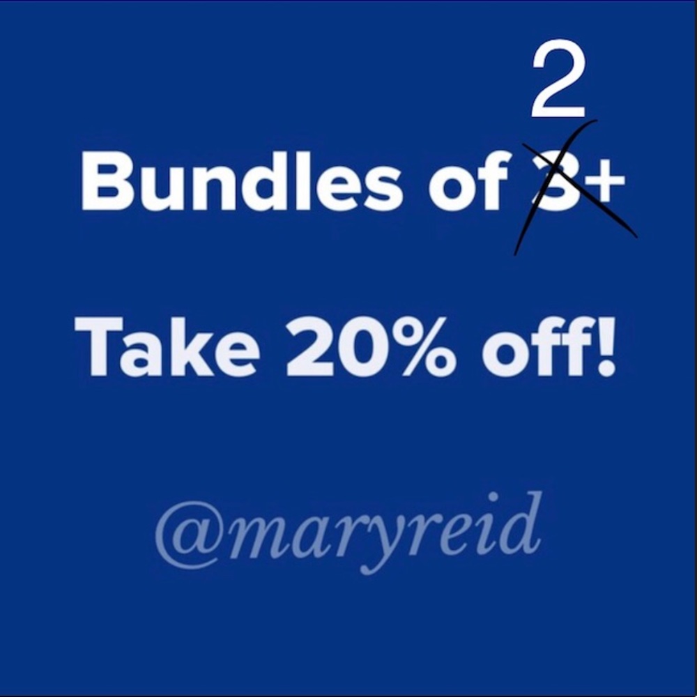 Bundle 2+ items for 20% off!