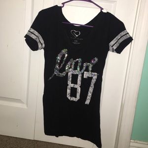 Aeropostale Live Love Dream women's black t-shirt
