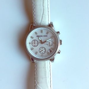 Michael Kors Silver w/ Mother of Pearl Face Watch