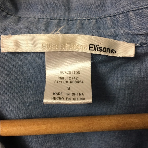 Denim Button Up - Picture 2 of 2