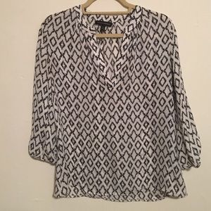 Banana Republic patterned blouse