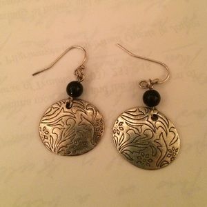 Silver floral Lia Sophia earrings