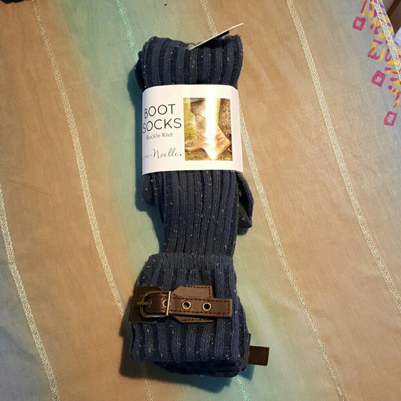 SOLD Knit boot socks with buckle detail