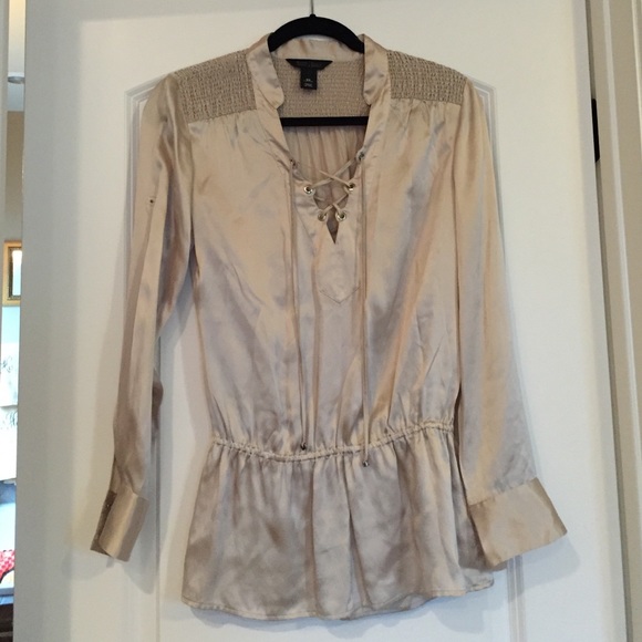 White House Black Market Silk Blouse