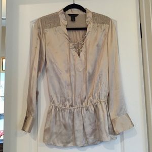 White House Black Market Silk Blouse