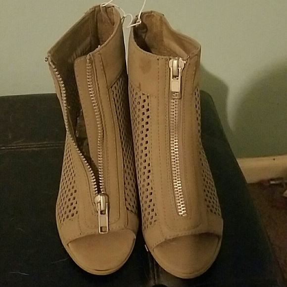 Taupe booties