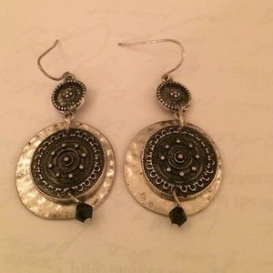 Tribal rhinestone earrings