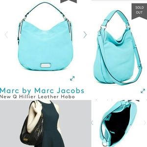 NEW MARC BY MARC JACOBS NEW Q HILLIER HOBO SeaAqua