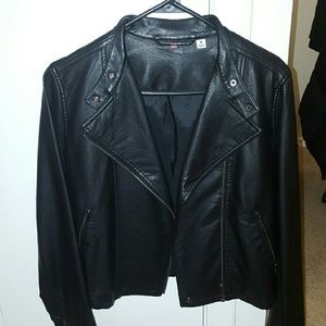 Faux leather jacket