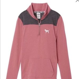 PINK Victoria's Secret | Tops | Pink Victoria Secret Quarter Zip Begonia |  Poshmark