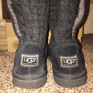Black authentic Ugg boots.
