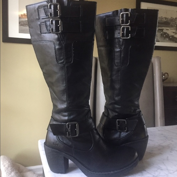 BOC Black Boots Sz 8 Manmade Upper & Balance