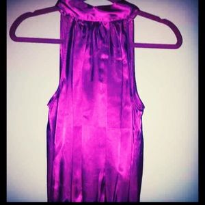 nwot Fuschia Silk like top