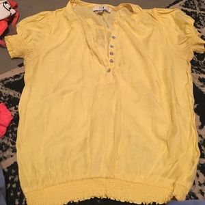 Yellow Button Up