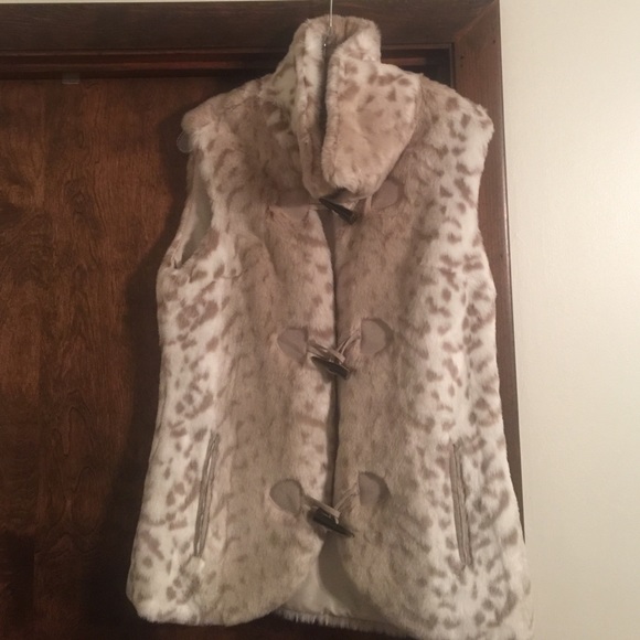 Coldwater Creek Faux Fur Vest 