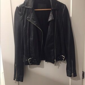 All saints leather jacket