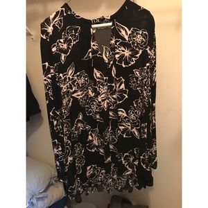 Free People Long-Sleeve Swing Dress