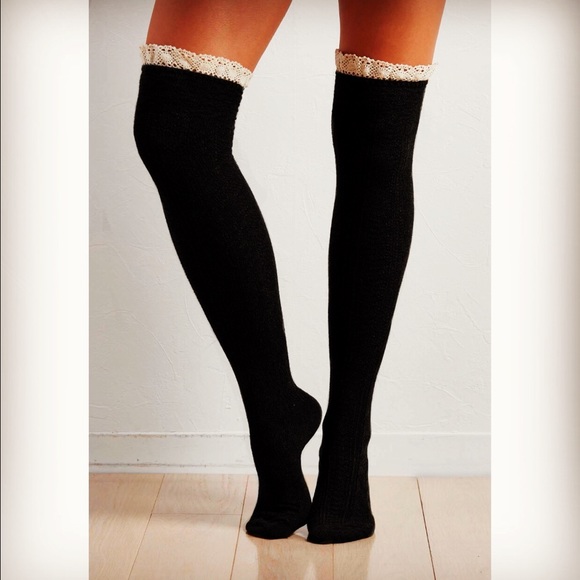 Laced Knee High Socks - Picture 4 of 4