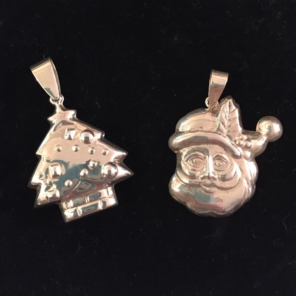 Sterling silver Christmas pendants