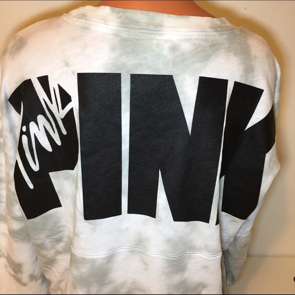 🚫SOLD🚫NEW PINK VS TIE DYE LOGO SWEATSHIRT - Picture 4 of 4