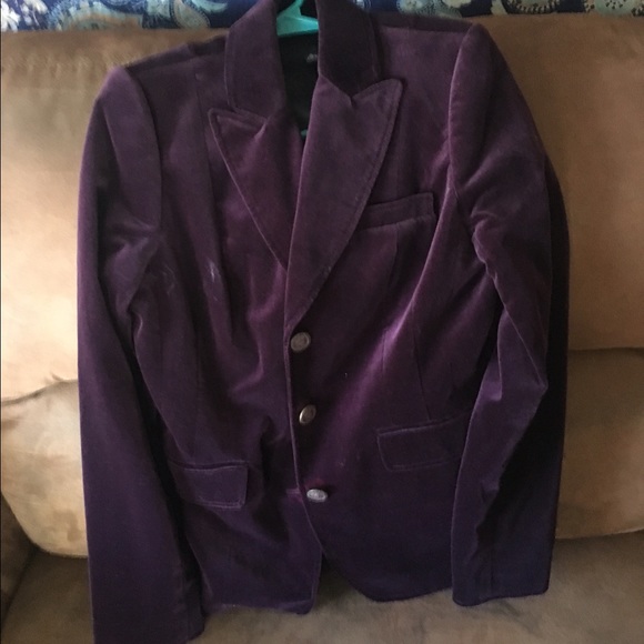 PURPLE VELVET BLAZER!! 😍