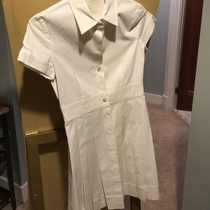 Worn once! Form fitting Theory white summer dress