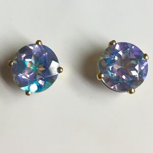 💜 SALE! 14K Exotic Blues Topaz Stud Earrings