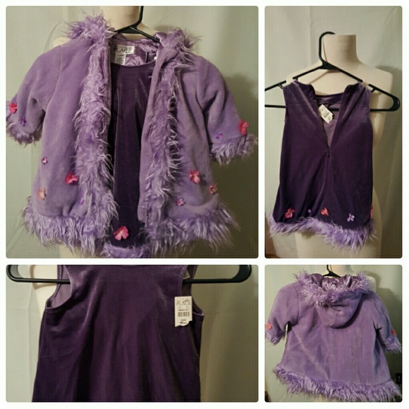 Toddler girls dress & coat