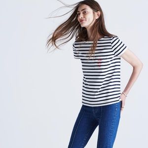 NWT madewell et sézane® moi avec toi striped tee