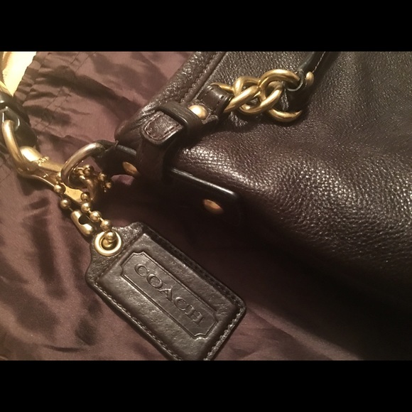 Brown Leather Coach Purse - Picture 2 of 4