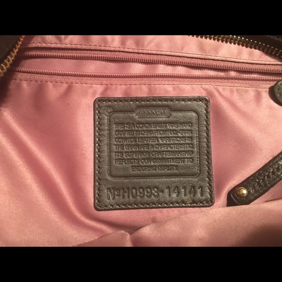 Brown Leather Coach Purse - Picture 3 of 4