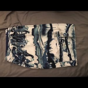 Jean Gaultier skirt mesh tattoo print