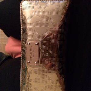 Michael kors rose gold wallet!