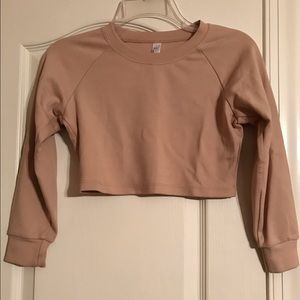 Nude cropped crew neck from American Apparel