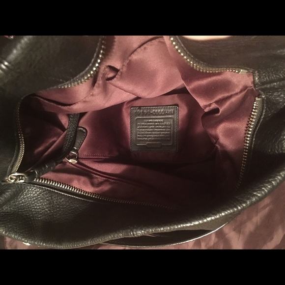 Black Leather Coach Purse - Picture 4 of 4