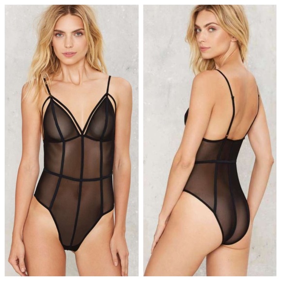🌙 SALE! ✨ Geri Mesh Bodysuit - Black