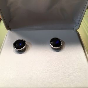 Kenneth Cole blue color stone pierced earrings