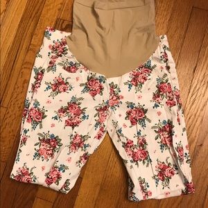 Motherhood floral maternity pants