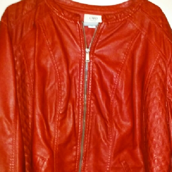 Red Pleather Jacket