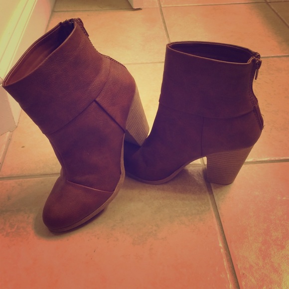 Brown booties