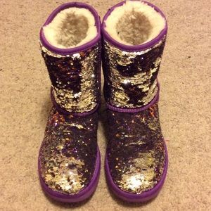 Purple/Silver Sequin Uggs