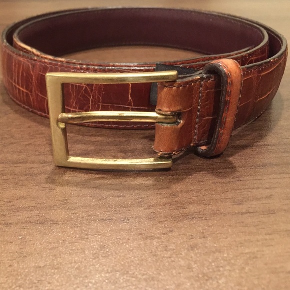Men's BRIGHTON belt leather brown s36
